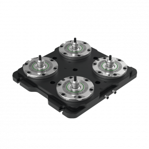 quick change clamping pallet for heavy duty cutting 5axis machine with robot