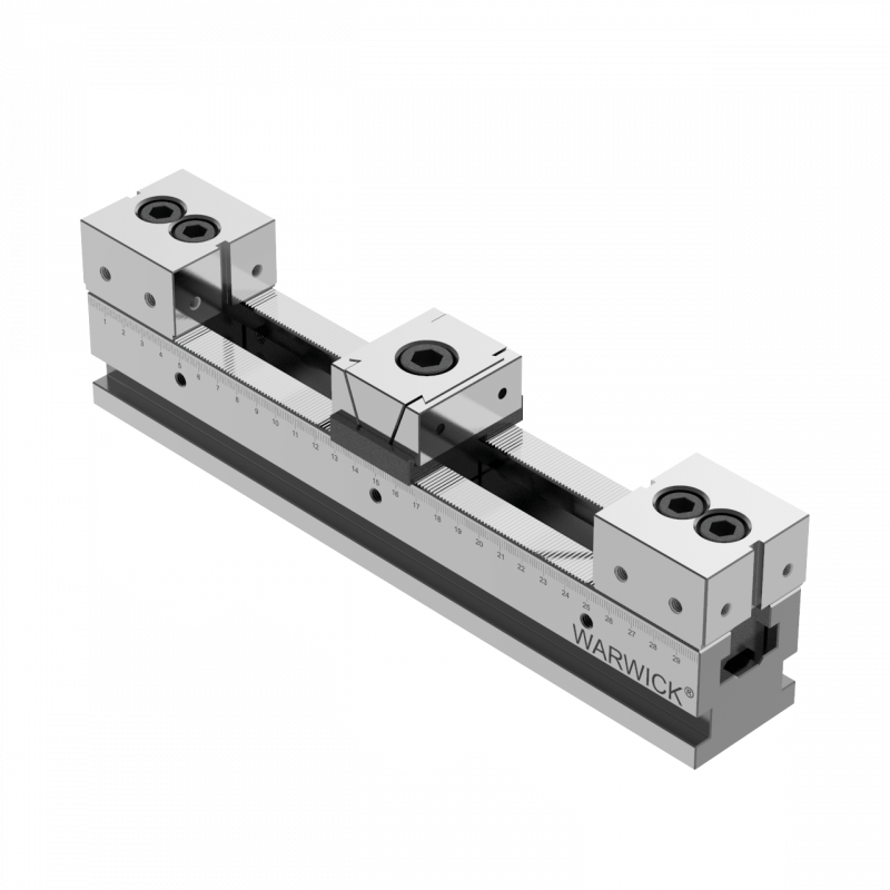 Multi-station modular vise for surface grinder