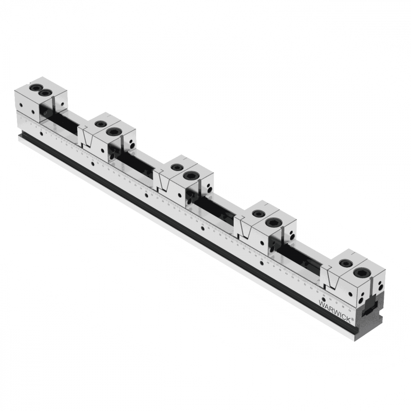 CNC precision vice in row for cnc machine center