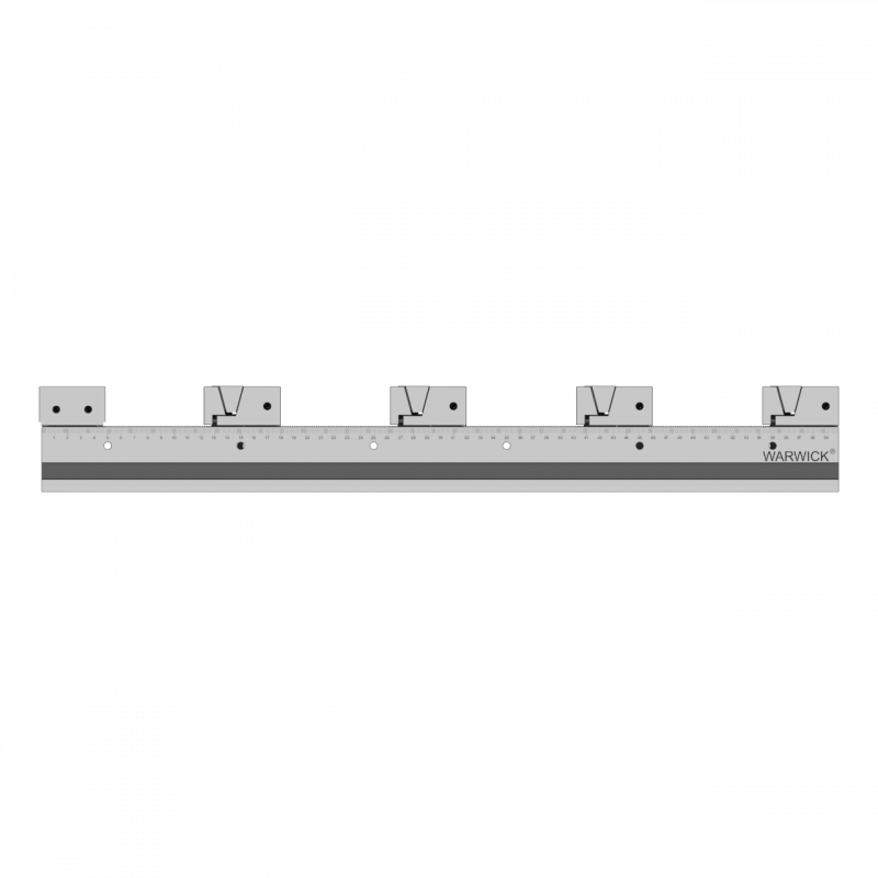 vice in row for cnc machine center