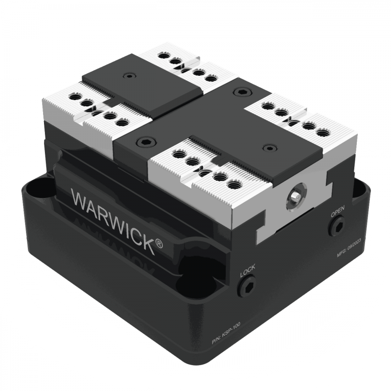 KSP-100 self centering pneumatic clamping force block for HAAS VMC