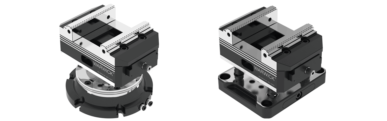 quick change clamping system centric machine vise compatible with lang