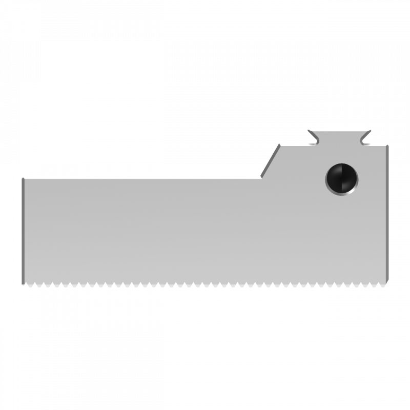 Serrated steel clamping blocks for pneumatic self centering vise