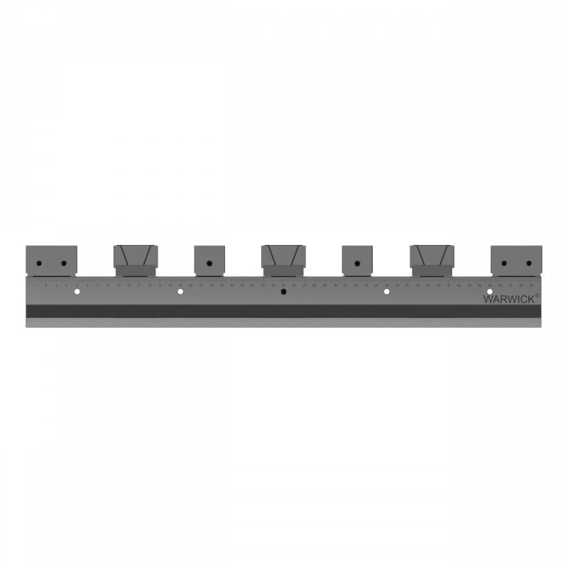 Multiflex rail vise for horizontal machine center