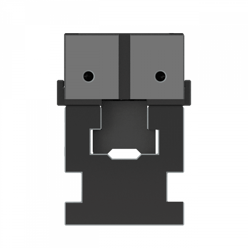 Multiflex rail vise for horizontal machine center